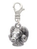 Medium 3-D Ram Head Clip On Charm