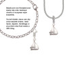 Antiqued Sailboat Clip On Charm