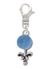 Blue Baby Rattle Clip On Charm