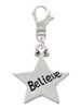 Believe Star Clip On Charm