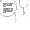 Medium Gold Tone Clef with Heart Clip On Charm