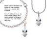 Resin White Snow Owl Clip On Charm