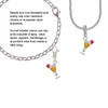 3-D Yellow Tropical Drink Clip On Charm