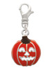 Jack O'Lantern with Cutout Eyes Clip On Charm