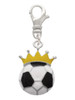 Soccer ball - Crown Clip On Charm