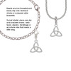 Large Trinity Knot Clip On Charm