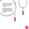 Resin Hot Pink Love Snail Clip On Charm