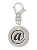 Disc 1/2'' - Symbol - At Sign - @ - Clip On Charm