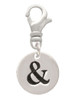 Disc 1/2'' - Symbol - Ampersand - & - Clip On Charm