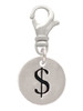 Disc 1/2'' - Symbol - Dollar Sign - $ - Clip On Charm