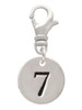 Disc 1/2'' Number - 7 - Clip On Charm