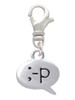 Emoticon :-P - Cheeky - Clip On Charm