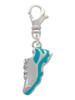 Running Shoe Teal Clip On Charm