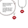 Red Lips Clip On Charm