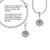 Antiqued Ship Wheel Clip On Charm