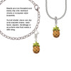 Enamel Pineapple Clip On Charm