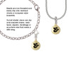 Capital Gold Tone Letter - & - Pebble Disc - Clip On Charm