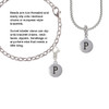Capital Letter - P - Pebble Disc - Clip On Charm