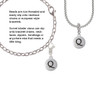 Capital Letter - Q - Pebble Disc - Clip On Charm