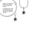 Capital Letter - & - Pebble Disc - Clip On Charm