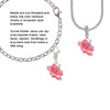 Hot Pink Hibiscus Flower Clip On Charm