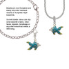 Blue Tropical Fish with Yellow Fins Clip On Charm