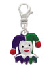 Mardi Gras Jester Clip On Charm