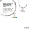 Rainbow Colored ''Peace'' Clip On Charm