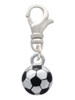 3-D Soccer ball Clip On Charm