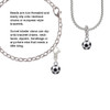 3-D Soccer ball Clip On Charm
