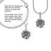 Large Two Tone Daisy Flower Clip On Charm