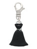 Black Dress Clip On Charm