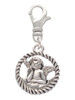 Raphael Angel in Rope Wreath Clip On Charm