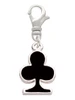 Card Suit - Black Club Clip On Charm