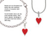 Card Suit - Red Heart Clip On Charm