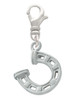 Horseshoe with Side Loop Clip On Charm