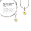 White and Yellow Flower Clip On Charm