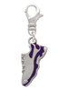 Purple Running Shoe Clip On Charm