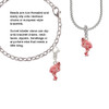 Hot Pink Flamingo Clip On Charm