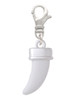 White Sabre Tooth Clip On Charm