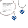 Enamel Earth Heart Clip On Charm