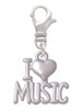 I 'Heart' Music Clip On Charm
