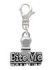 3-D ''Bite Me'' Stamp Clip On Charm