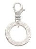 Hammered Karma Ring Clip On Charm