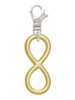 Large Gold Tone Infinity Sign Clip On Charm