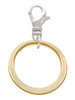 Large Gold Tone Karma Ring Clip On Charm