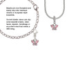 Mini Butterfly with Pink Wings & Crystals Clip On Charm