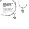 Mini Butterfly with Green Wings & Crystals Clip On Charm