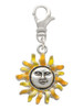 Enamel Sun Clip On Charm