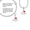 I love Dogs with Red Heart Clip On Charm